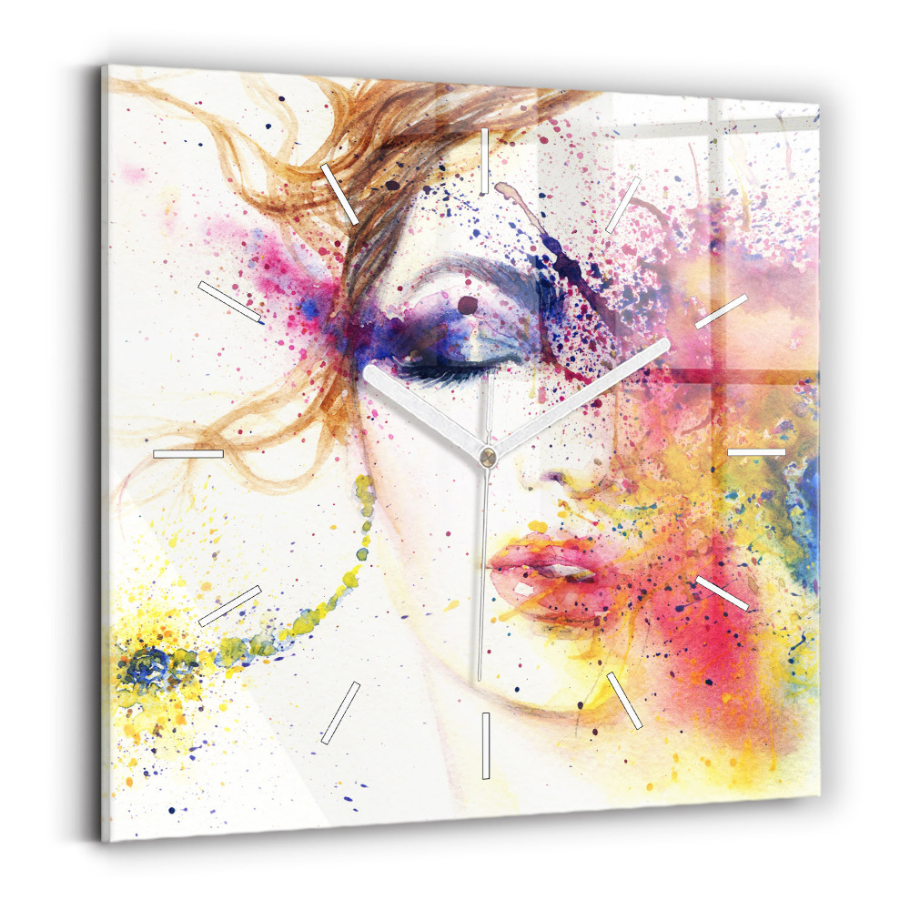 Zegar szklany Portret tajemniczej kobiety