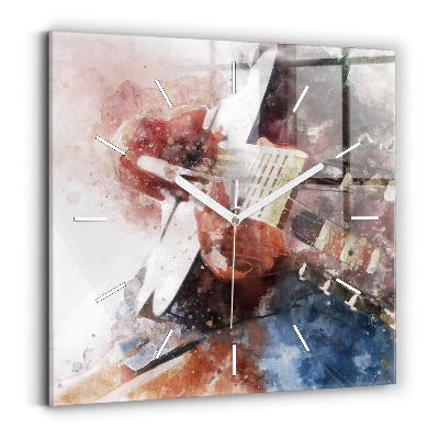 Zegar szklany Wizualizacja Gitary