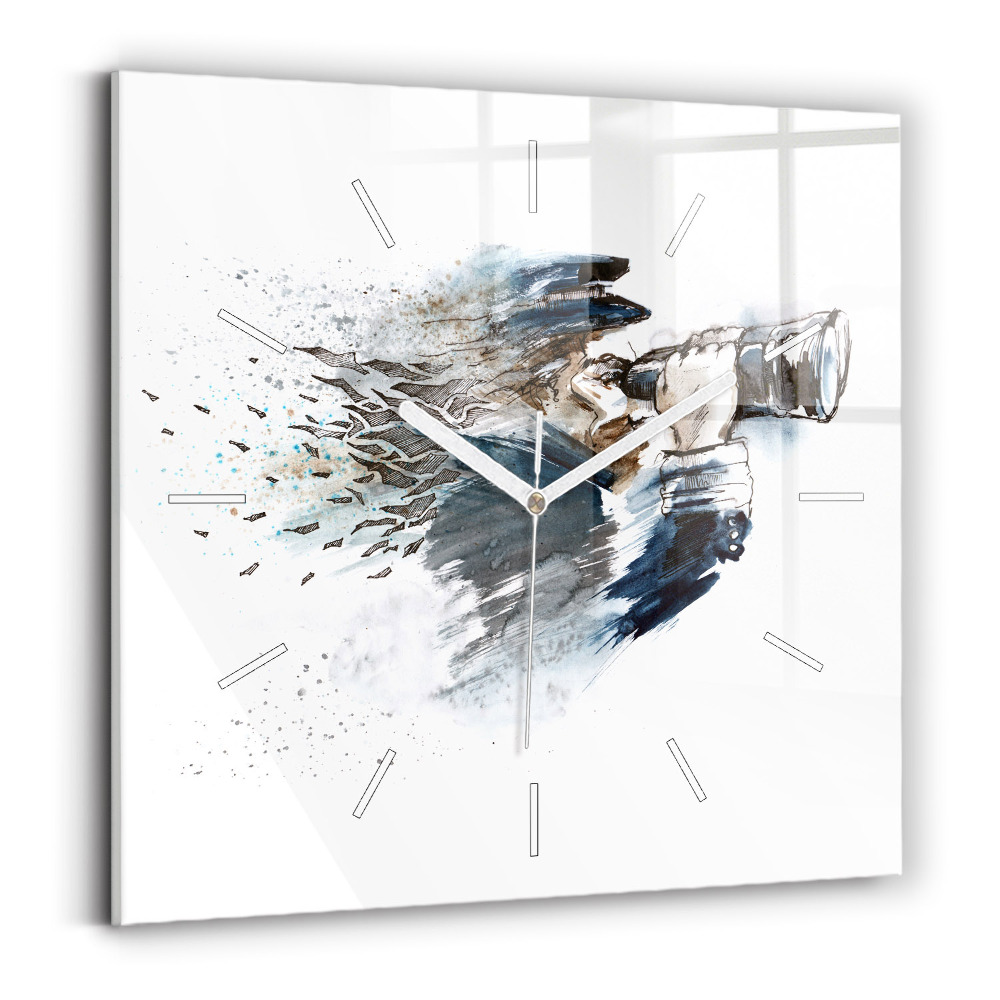 Zegar szklany Kapitan z lornetką