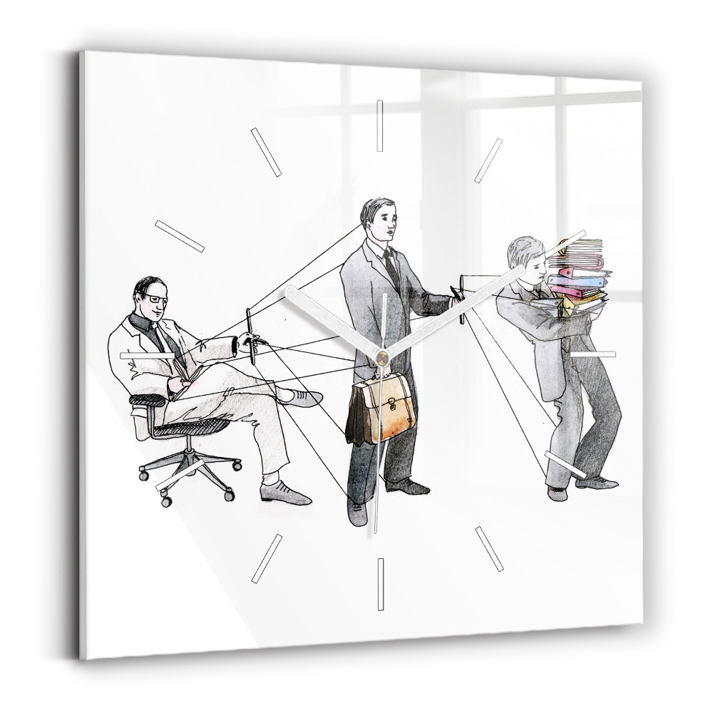 Zegar szklany Ludzie marionetki