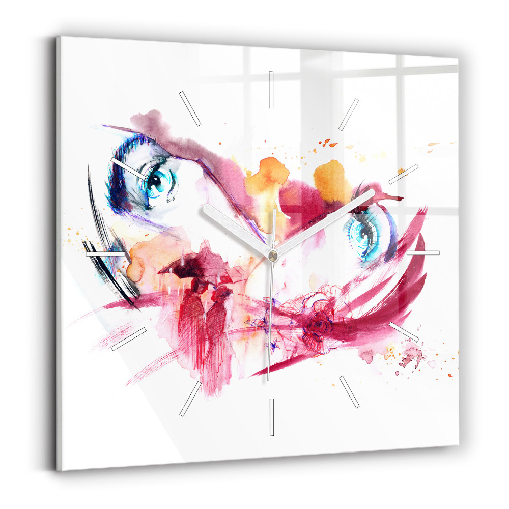 Zegar szklany Romantyczna para