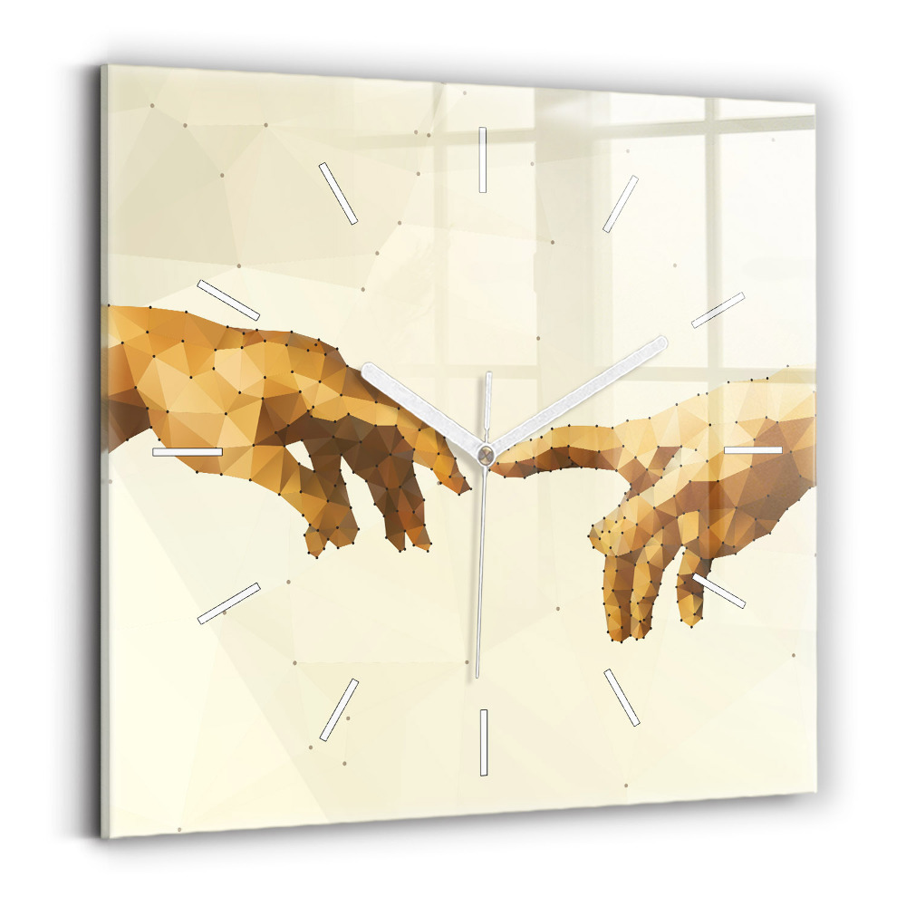 Zegar szklany Stworzenie Adama