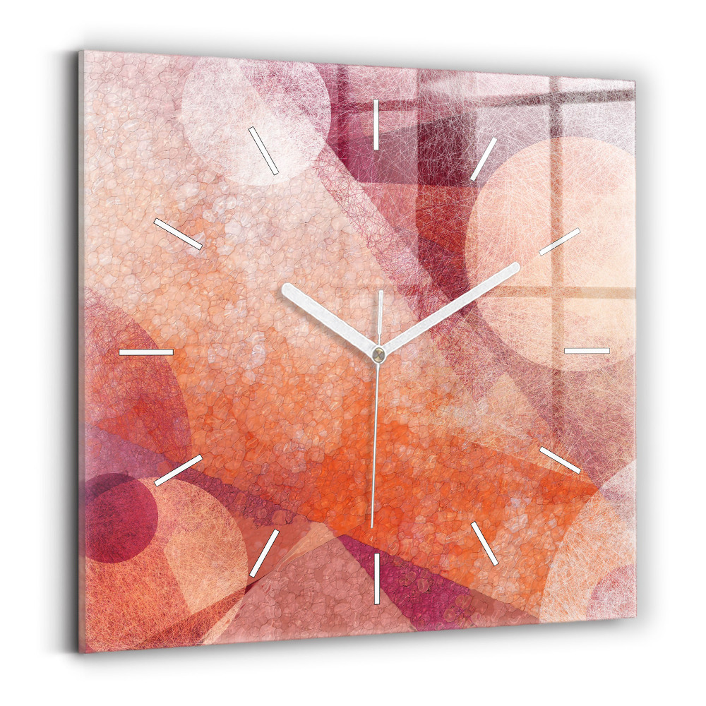 Zegar szklany Geometryczna abstrakcja
