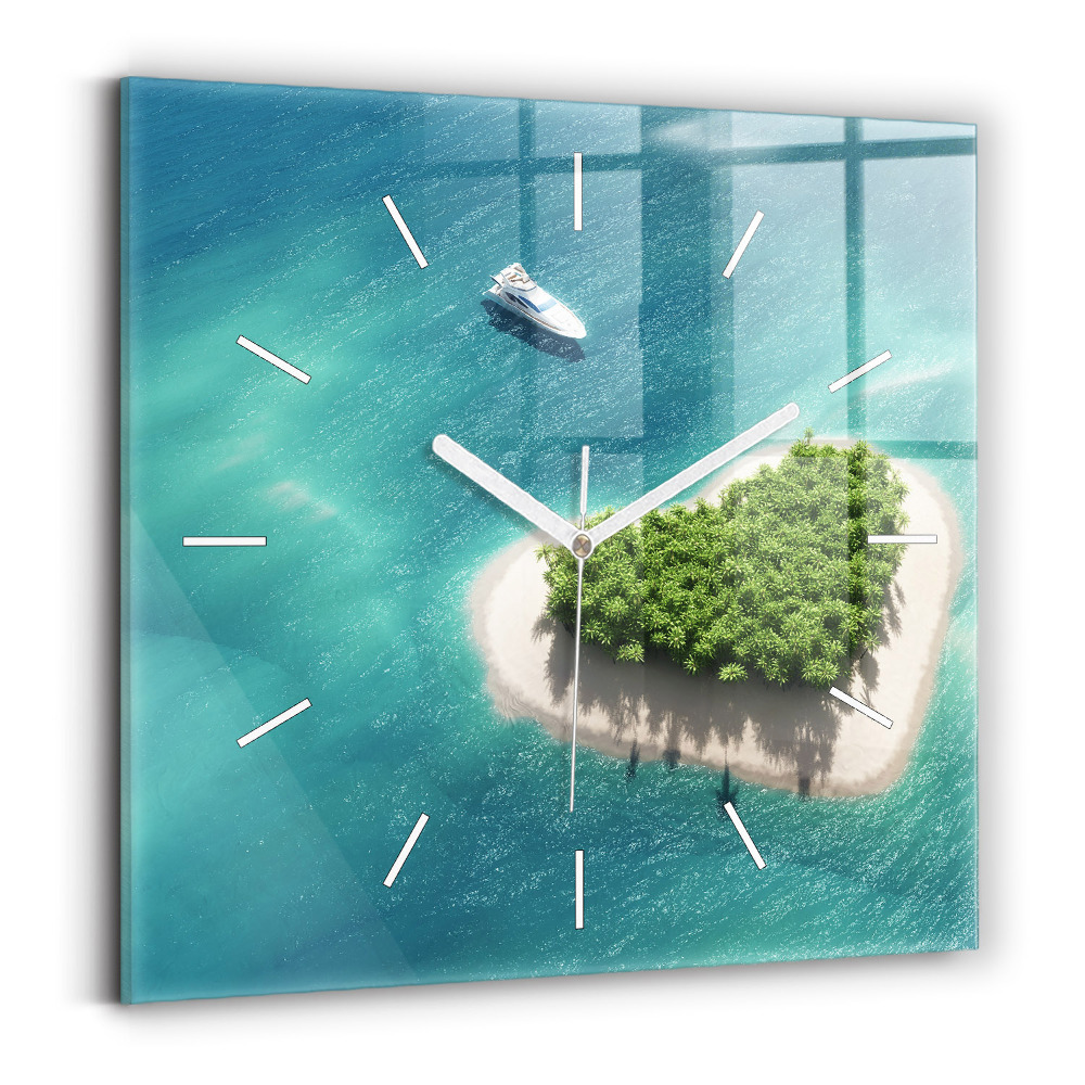 Zegar szklany Wyspa serce