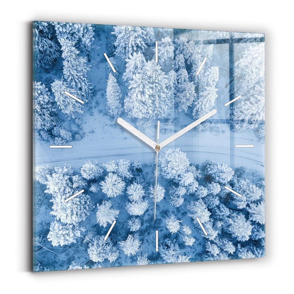 Zegar szklany Las z drona