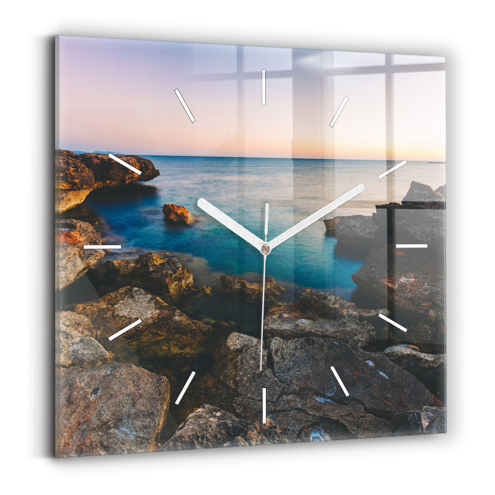 Zegar szklany Krajobraz morza