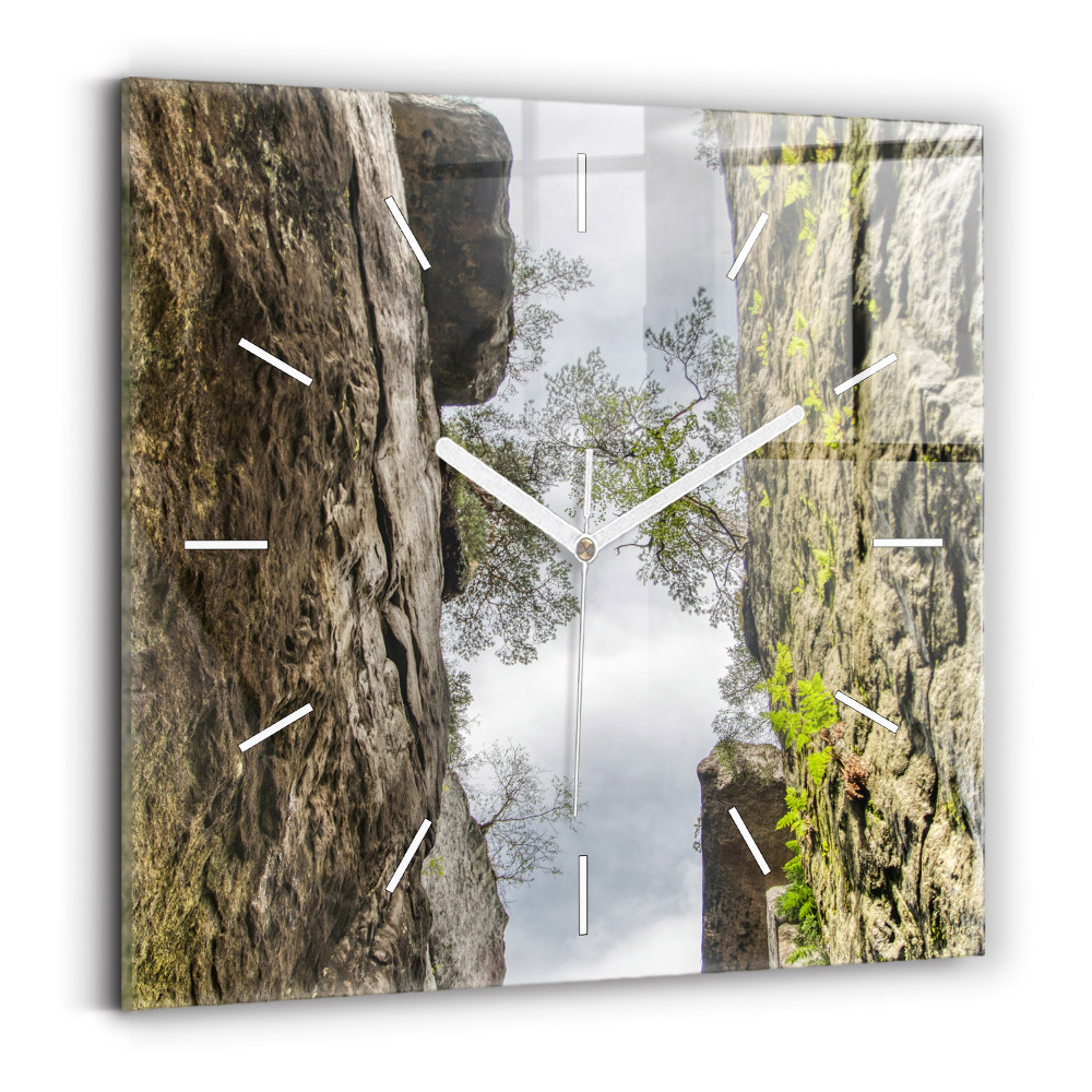 Zegar szklany Skalne miasto w Czechach