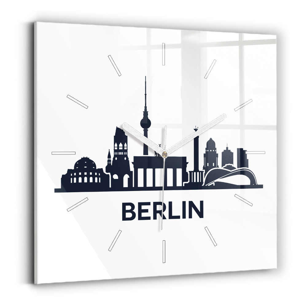 Zegar szklany Ilustracja miasta Berlin