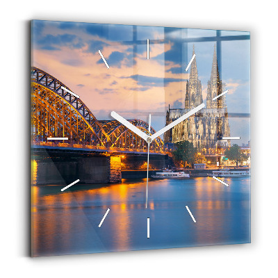 Zegar szklany Widok na ratusz