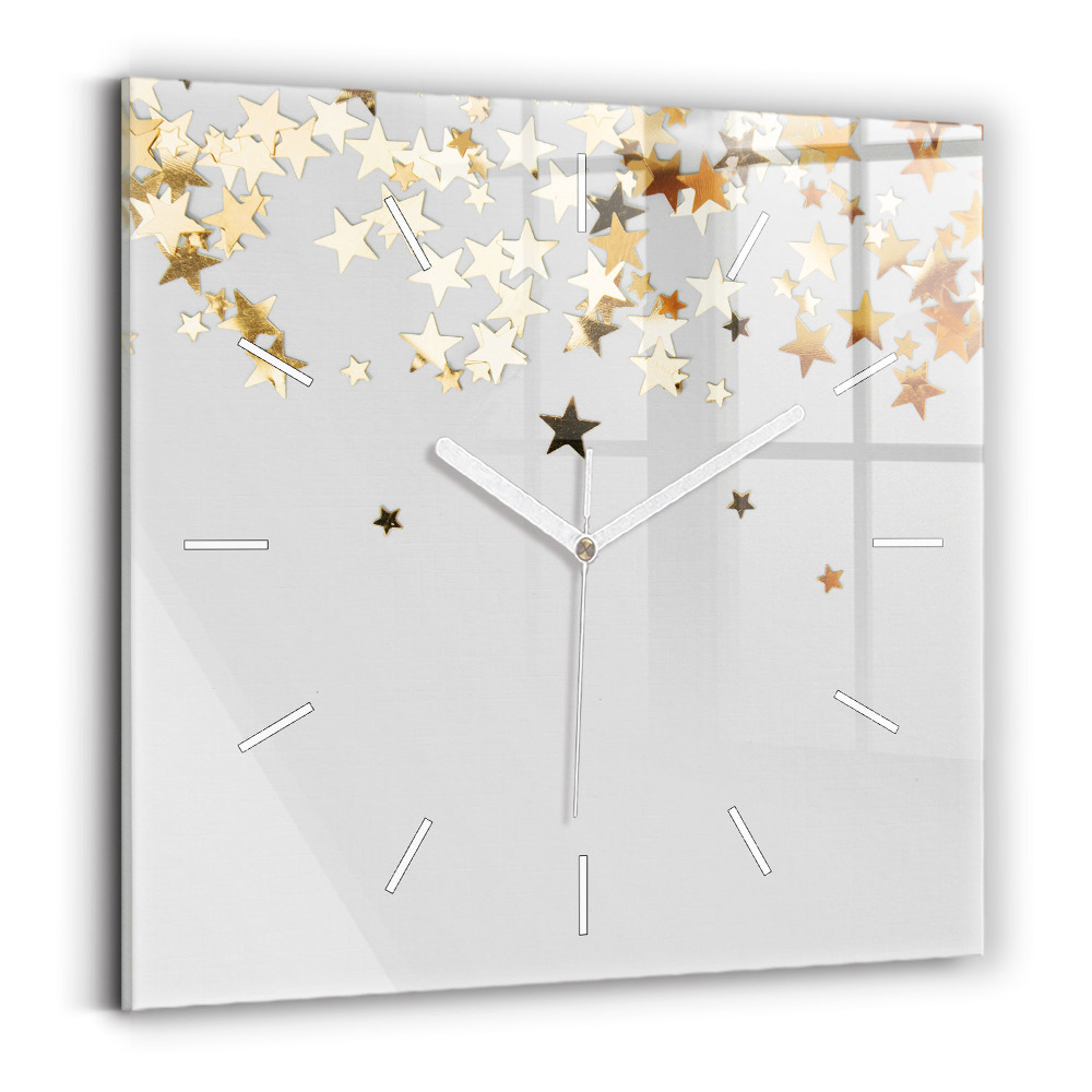 Zegar szklany Gwiazdy na jasnym tle