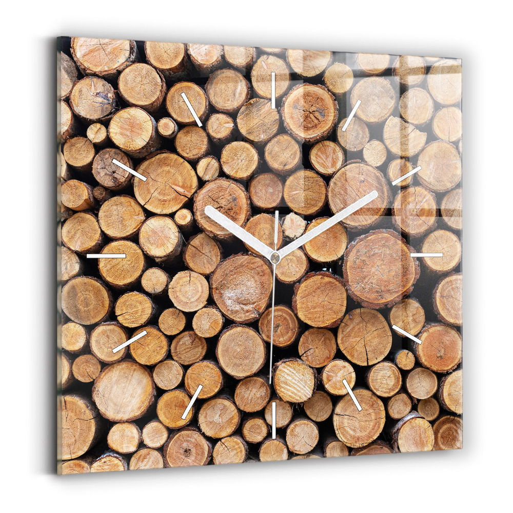 Zegar szklany Słoje drzew