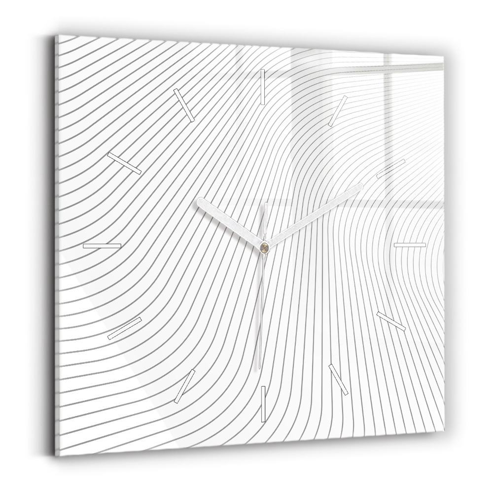 Zegar szklany Linie abstrakcja
