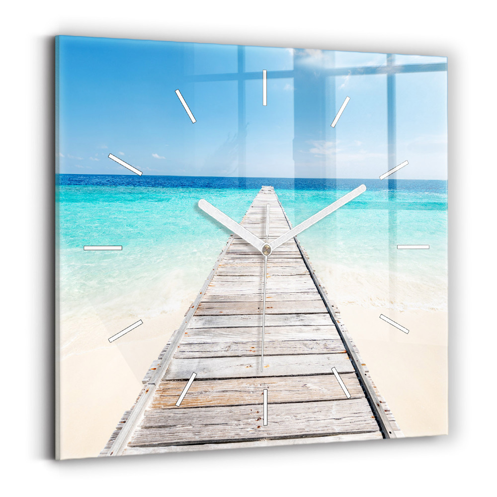 Zegar szklany Tropikalna wyspa