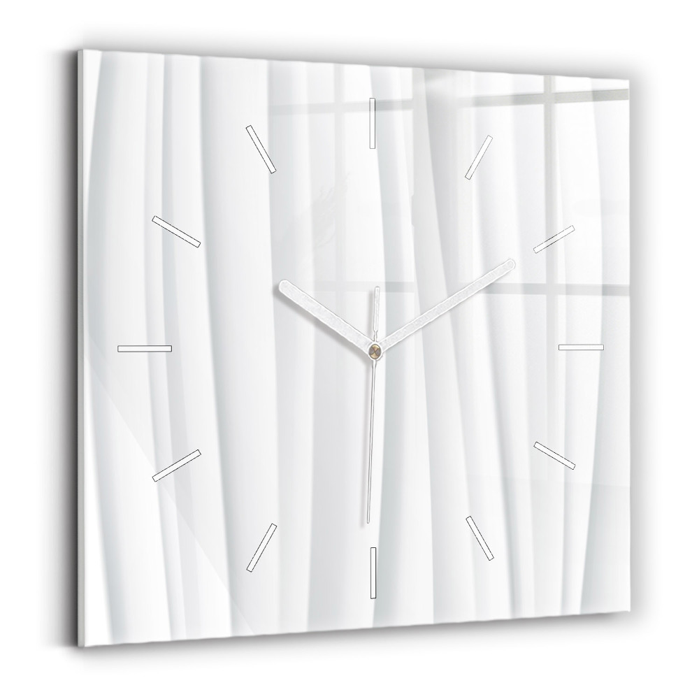 Zegar szklany Fale tekstura