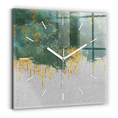 Zegar szklany Dekoracyjny wzór