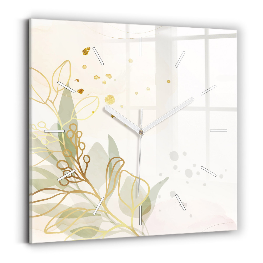 Zegar szklany Pastelowa abstrakcja