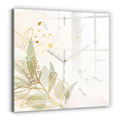 Zegar szklany Pastelowa abstrakcja