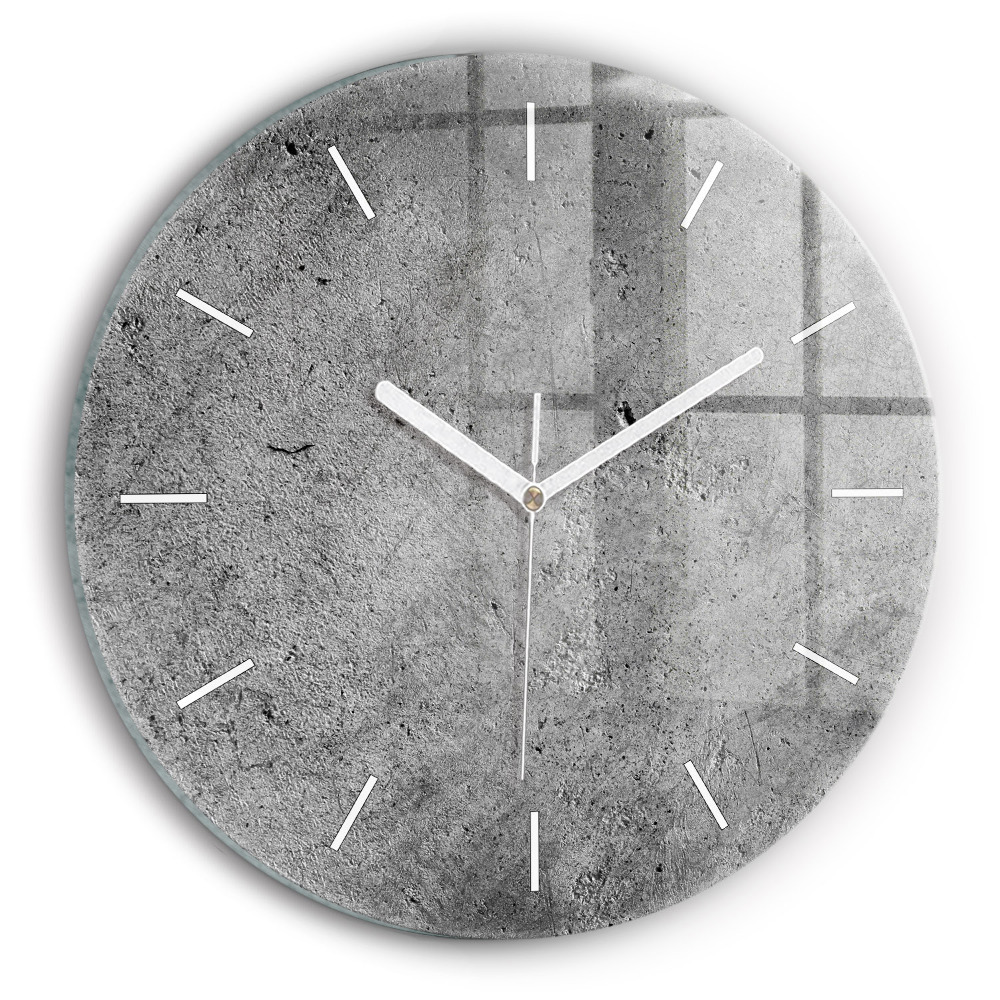 Zegar szklany Industrialna ściana