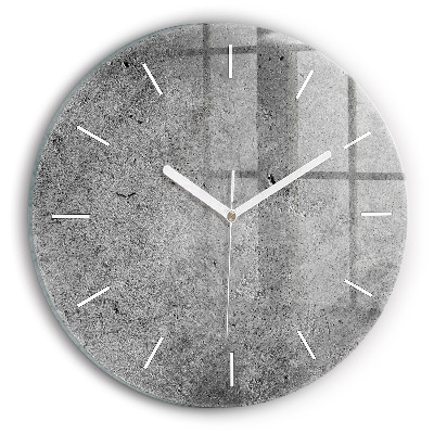 Zegar szklany Industrialna ściana