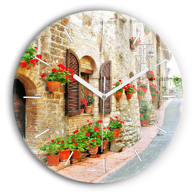 Zegar szklany Malownicza uliczka