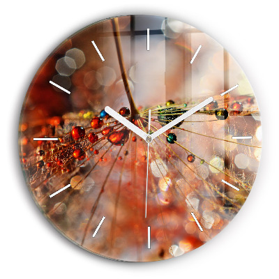 Zegar szklany Dmuchawiec z rosą