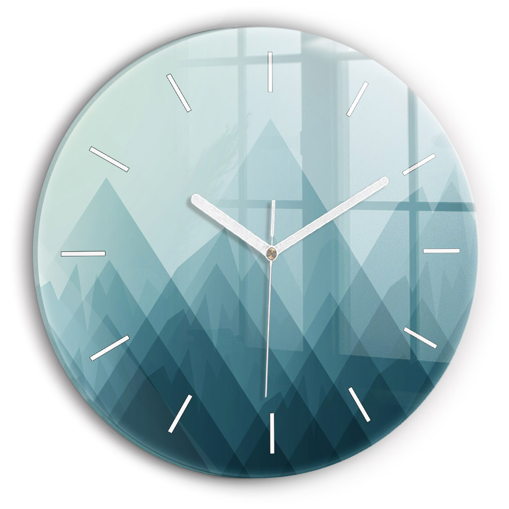 Zegar szklany Geometryczne figury