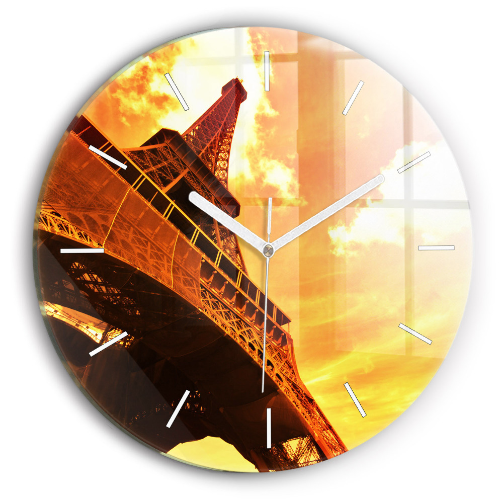 Zegar szklany Wieża Eiffla w Paryżu