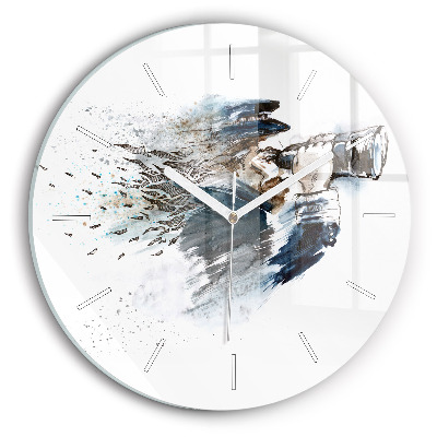 Zegar szklany Kapitan z lornetką