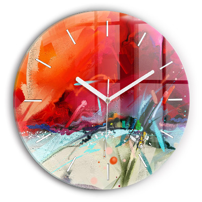 Zegar szklany Rzędy przypraw