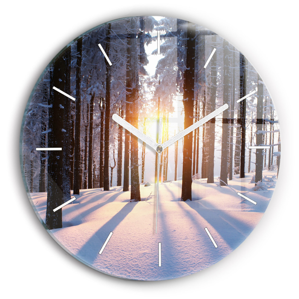 Zegar szklany Zachód słońca Las