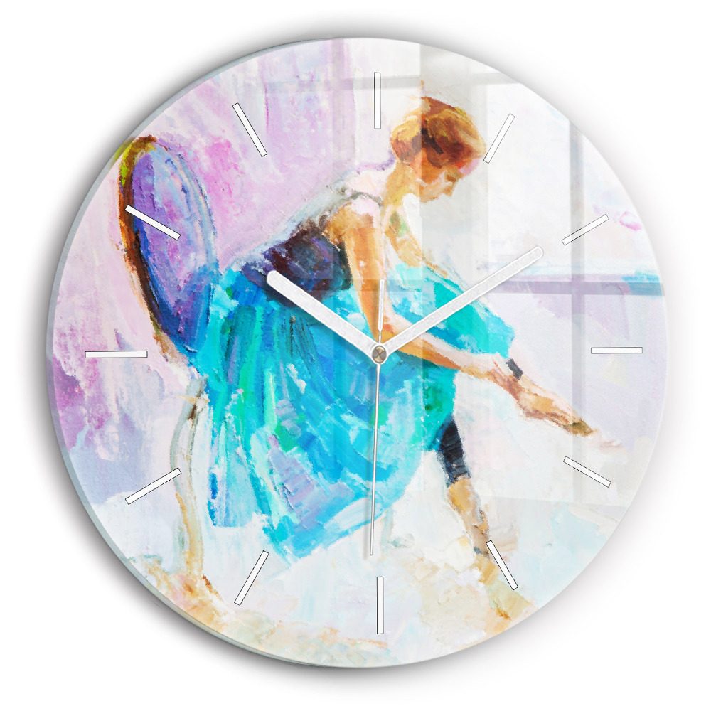 Zegar szklany Przygotowanie baletnicy
