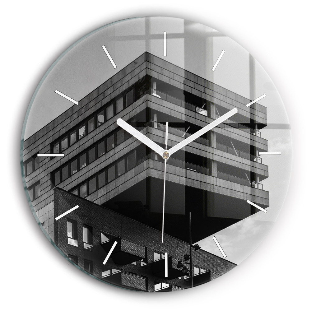 Zegar szklany Architektura w Amsterdamie