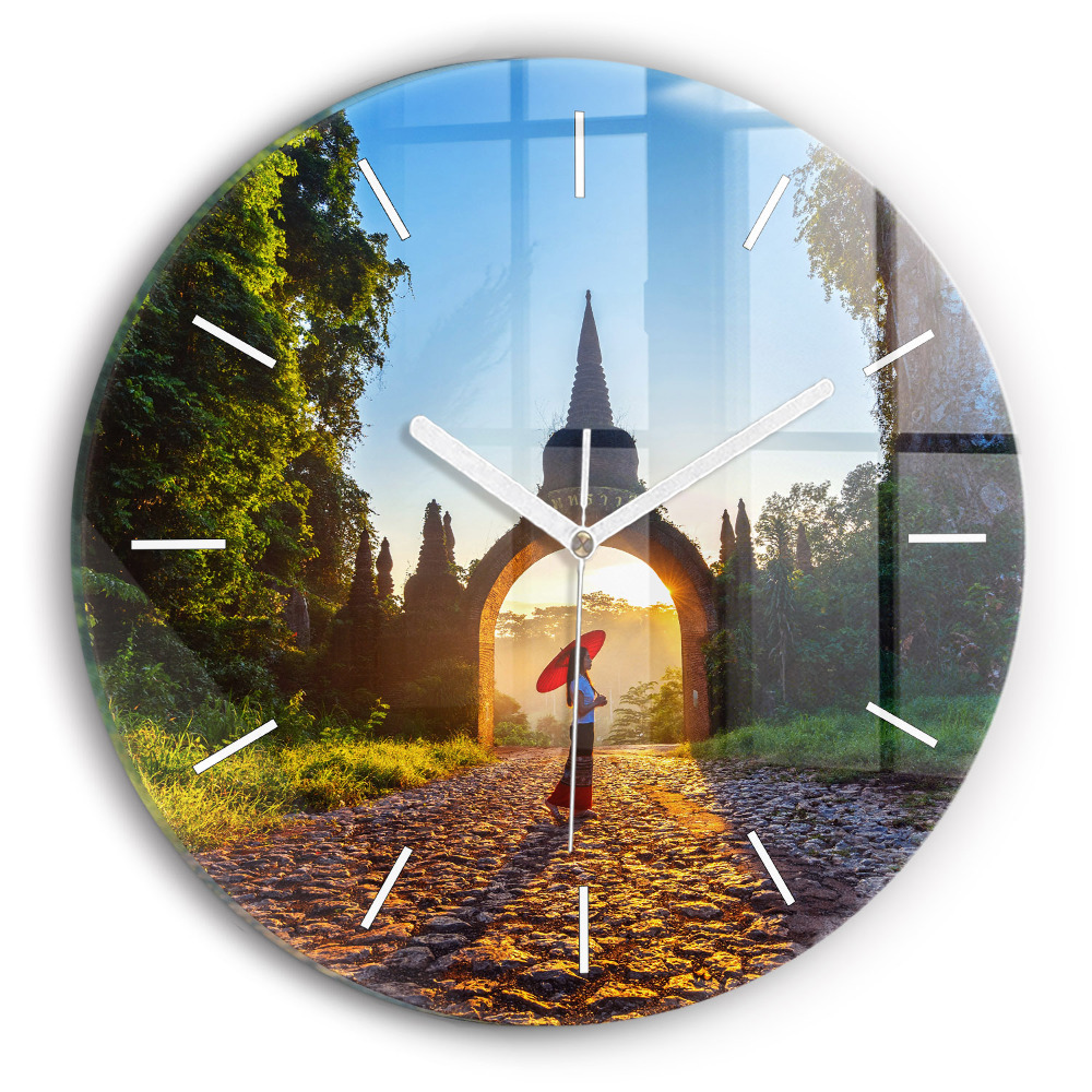 Zegar szklany Park Surat Thani Tajlandia