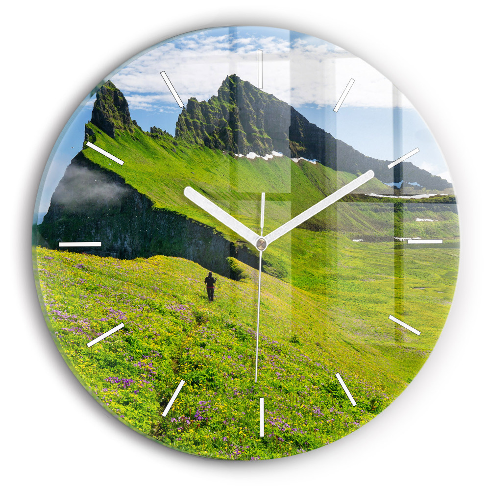 Zegar szklany Rezerwat Hornstrandir Islandia