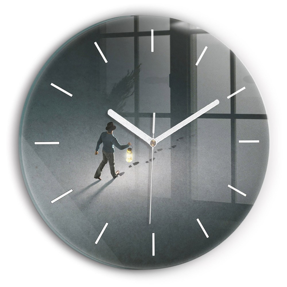 Zegar szklany Wędrowiec w ciemności