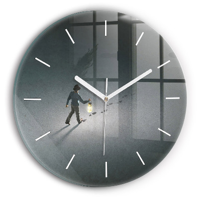 Zegar szklany Wędrowiec w ciemności