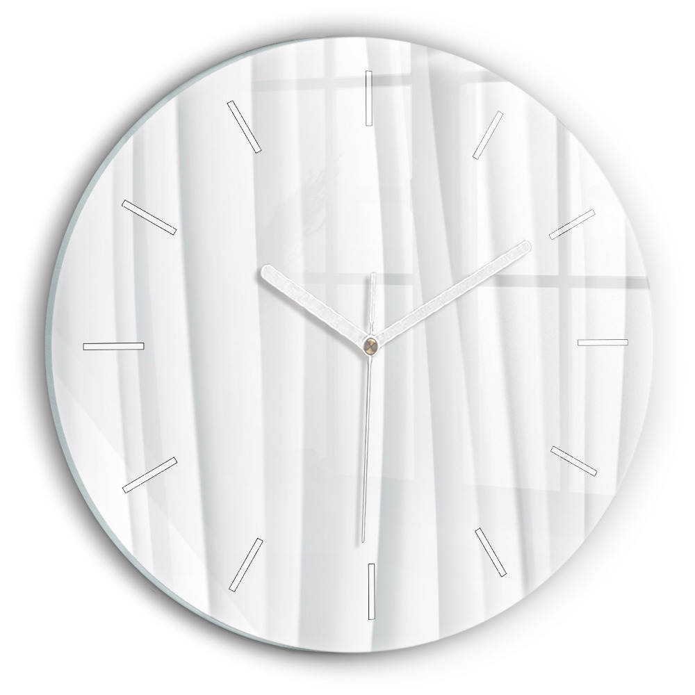 Zegar szklany Fale tekstura